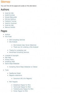 HTML sitemap for wordpress, as shown on Yoast