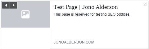 Test page Jono