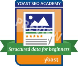 preview badge structured data for beginners course